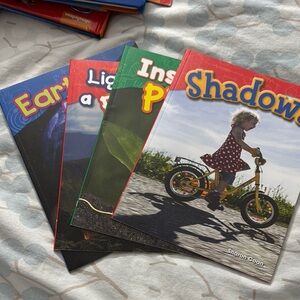 Children's Educational Book Set - Shadow , Plant , Rainbow , Earth and Moon
